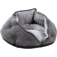 Flamingo Zupo - Slaapplaats Katten - Slaapplaats Zupo Rond Donkergrijs 49x49x25cm - 1st - 133447 - 1st