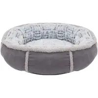 Rosewood Hondenmand pluche donut grijs 51x51x13 cm
