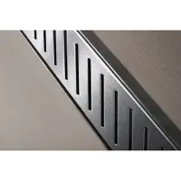 Wiper Betegelbare doucheplaat 100 x 100 cm met goot Showerlay Zonda afvoer horizontale goot hoofdzijde betegelbaar douchebord douchebak gelijkvloers