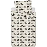 Jerry Fabrics Poezen dekbedovertrek - 140 x 200 cm - microflanel