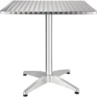 Bolero Vierkant horeca tafel RVS 70x70 cm