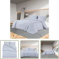 The Living Store Living Store Beddengoedset, grijs, 240x220 cm, lichtgewicht microvezel