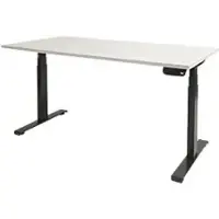 Schaffenburg Dextro Plus Zit-sta-bureau Rechthoekig T-Voet 1.800 (B) x 900 (D) x 645 (H) mm Melamine