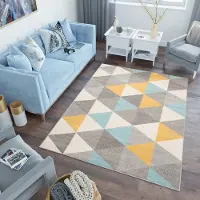 Tapiso Lazur Vloerkleed Grijs Woonkamer Modern 3D Tapijt Maat- 240x330