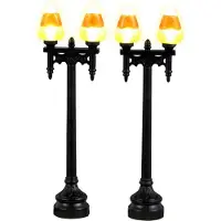 Lemax Candy Corn Street Light Set Of 2 B/O (4.5V) Halloweenhuisje