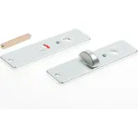 Hoppe Kortschild, aluminium 202kp wc 8x55 zilver
