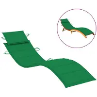 vidaXL Ligbedkussen 186x58x4 cm oxford stof groen