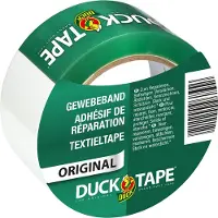 Duck Duct tape | | 50 meter (Textieltape, Waterdicht, Wit, 50 mm)
