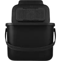Practic Mini Bini - Afvalbak 6L - met deksel en handvat voor de keuken - BPA-vrij - Zwart - 17cm x 24.5cm x 19cm