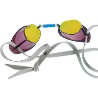 Malmsten Swedish Metallic Mirror Swimming Goggles Wit
