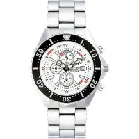 Chris Benz Unisex horloge CB-C300-W-MB Chronograaf, Lichtwijzer, Stopwatch, Dieptemeter, dato, maximale dieptegeheugen