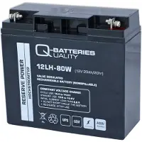 Quality-Batteries 12LH-80W LH 12V 20Ah AGM