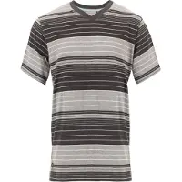 Pastunette Heren pyjamashirt gestreept grijs | Maat S