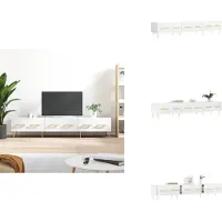 vidaXL Tv-meubel - Tv-meubelen - Tv Kast - Opbergkast - Tv-meubel 150x36x30 cm bewerkt hout wit