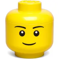 LEGO - Opbergbox Hoofd Boy Mini - Polypropyleen - Geel
