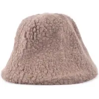 Giuliano Teddy bucket hat - Donkertaupe