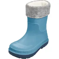 Playshoes Regenlaarzen neonblauw / grijs gemêleerd