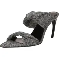 Iro Paris Twisty Glitter Mules Silver/black Maat: 40 | Pumps Outlet | Dames | Zwart