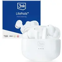 3MK LifePods Bescherming Bluetooth 5.3 ANC-technologie (ANC, 6.50 h, Draadloze), Koptelefoon, Wit