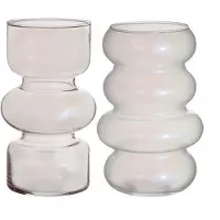 Packlinq Bloemen vaas Ø10 cm H: 18 cm Pearl (6 stuks)