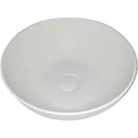 Sanimex Opbouw Wastafel Sardonyx Solid Surface Rond Wit