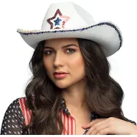 Boland - Hoed cowboy Rodeo star USA - 58 - Volwassenen - Unisex - Cowboys - Western