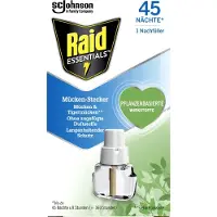 Raid Anti-muggenstekker Navulling - Muggen en tijgermuggen - 45 nachten - Excl. stekker