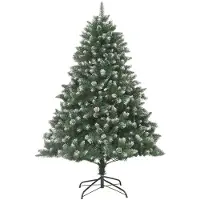 vidaXL Kunstkerstboom met standaard 180 cm PVC