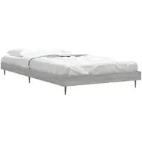 vidaXL Bedframe, grijs Sonoma, 90x200 cm, houtvezel