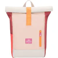 Johnny Urban Rugzak 'Aaron' lichtgrijs / rosa / rood