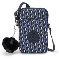Kipling Schoudertas 'TALLY' blauw / zwart / wit