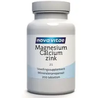 Nova vitae Magnesium calcium 2:1 zink D3 (200 tabletten)