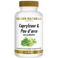 Golden naturals Caprylzuur & pau d'arco (60 capsules)