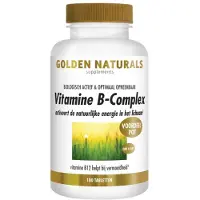 Golden naturals Vitamine B-complex Bioactief 180 veganistische tabletten