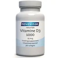Nova vitae Vitamine D3 1000IE Softgels
