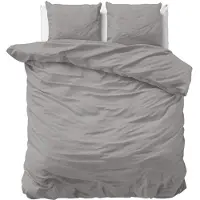 Primaviera Deluxe Dekbedovertrek Satin Grey Katoensatijn-240 x 200 / 220 cm | Lits-Jumeaux