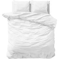 Primaviera Deluxe Dekbedovertrek Satin White Katoensatijn-140 x 200 / 220 cm | 1-Persoons