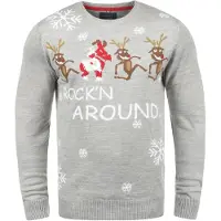Blend Trui ' BHRudolph ' bruin / grijs / rood / wit