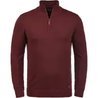 Blend Trui 'Robin' bruin / zilvergrijs / bordeaux