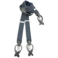 Sir Redman SR177 Luxe Bretels Don Diamond - Donkerblauw / Lichtblauw