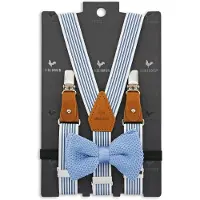Sir Redman SRCOMBIKIDS2608B Kids Bretels Combi Pack Fresh Freddy Fest - Blauw / Wit