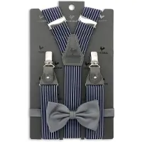 Sir Redman SRCOMBI20007B Bretels Combi Pack Striped Gent - Marineblauw /
