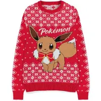 Difuzed Pokemon - Eevee Christmas Jumper (Red)