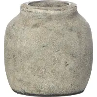 Still - Kleine Vaas - Pot - Aardewerk - Tin - Grijs - 12x12 cm