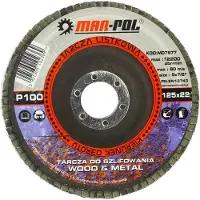 Mar-pol Lamellenschijf 125 mm conische P100 (10st)