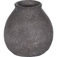 Still Kleine Pot - Vaasje - Aardewerk - Dark Grey - Donkergrijs - 12x12 cm