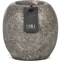 Still - Waxinelichthouder - Bol - Earth - Grijs - 11 cm