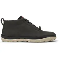 Camper Campervoor vrouwen. K400481-022 Peu Pista GM donkergrijze leren enkellaarsjes (36), Leer, Plat, Veters, Casual, Grijs
