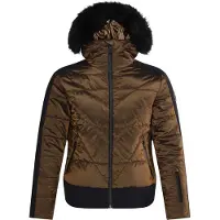 Rossignol - Dames ski jassen - W Ventina Bomber Bronze voor Dames van Nylon - Maat M - Bruin