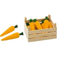 Goki Speelgoedkeuken - Groentenkistje Met Wortelen - 14,1X10,1X7,3Cm - 10 Delen - Hout
